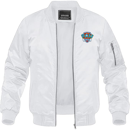 MAGNIVIT Men's Paw Patrol Lightweight Bomber Jacket Windbreaker Casual Fall Spring Outdoor Coat