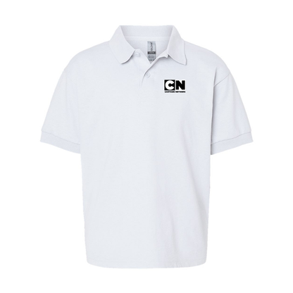 Youth's Cartoon Network Gildan Dry Blend Jersey Polo