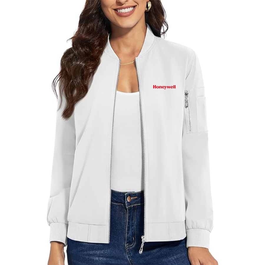 Women's Honeywell  Premium Bomber Jacket with Polished Detailing and Functional Sleeve Pocket Modern Luxury Outerwear