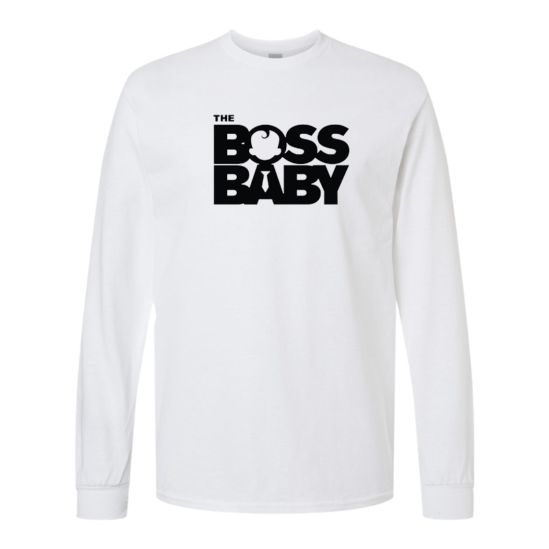 Men's Boss Baby  Gildan Heavy Cotton Long Sleeve T-Shirt