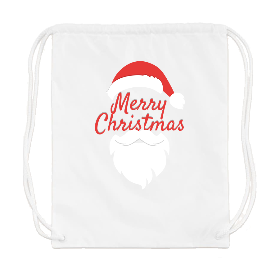 Merry Christmas Santa Claus Drawstring Bag