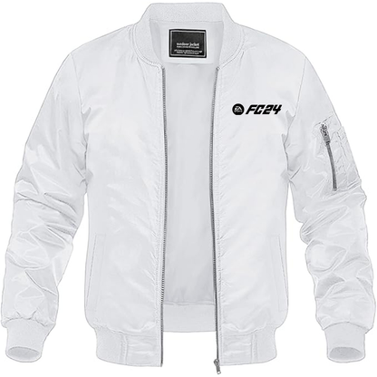 MAGNIVIT Men's EA Sports FC 24  Lightweight Bomber Jacket Windbreaker Casual Fall Spring Outdoor Coat
