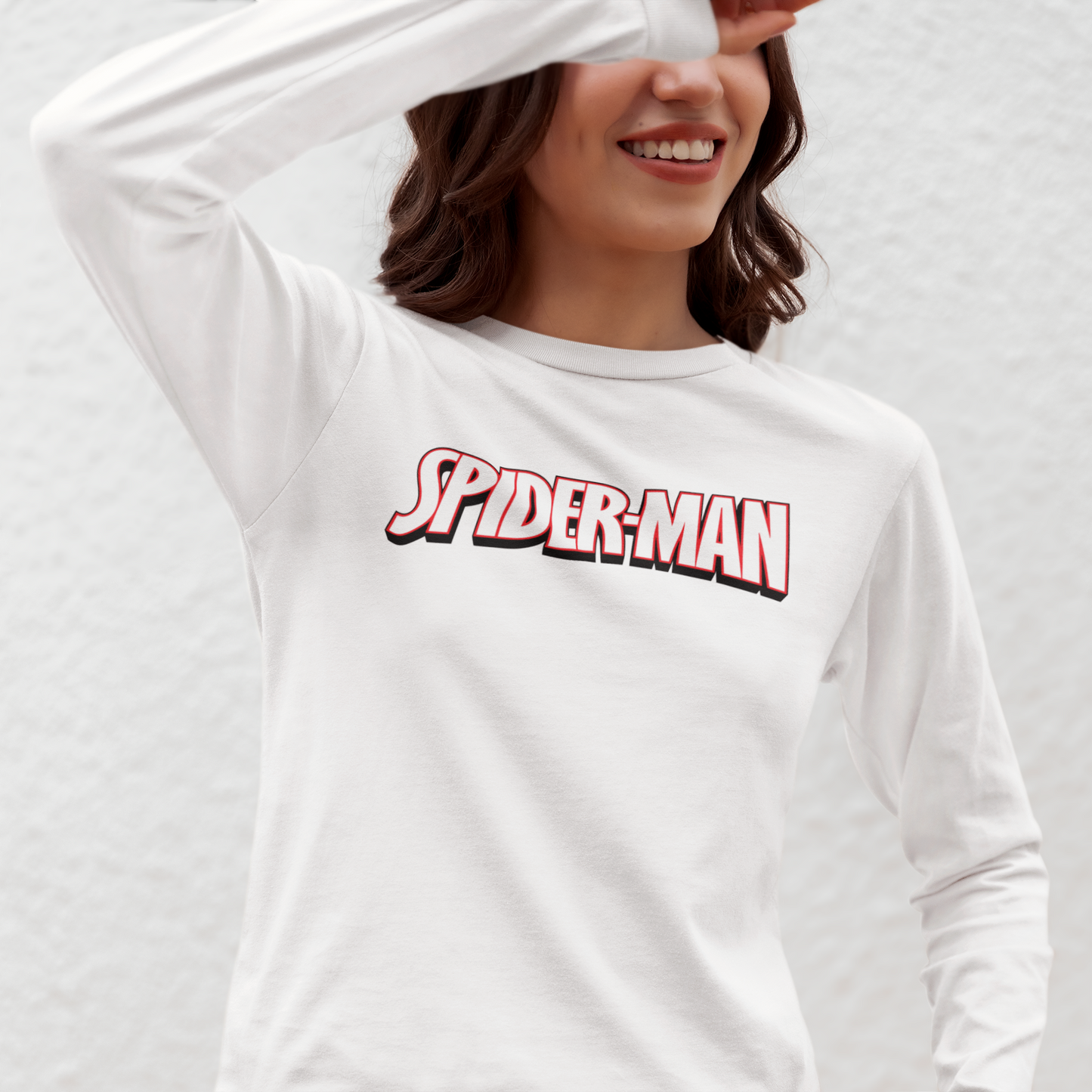 Women’s Spider Man BELLA CANVAS Jersey Long Sleeve Tee