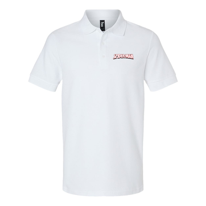 Men's Spider Man  Gildan Hammer Pique Polo