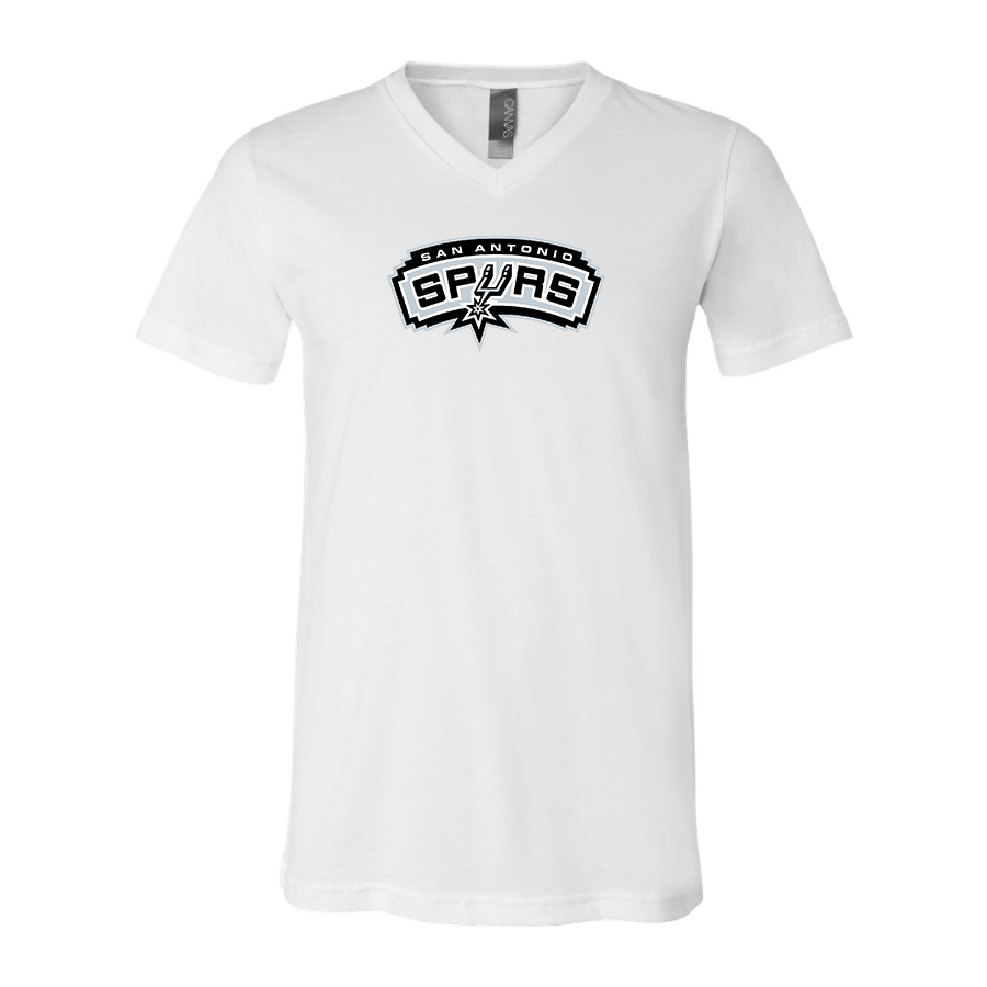 San Antonio Spurs BELLA  CANVAS  Jersey V-Neck Tee