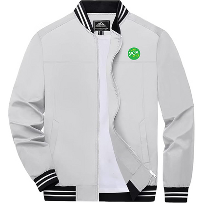 Men's Yes Way Boladeci  Bomber Jackets Lightweight Water Resistant Breathable Spring Fall Full Zip Thin Windbreaker Light Jackets