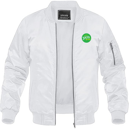 MAGNIVIT Men's Yes Way  Lightweight Bomber Jacket Windbreaker Casual Fall Spring Outdoor Coat
