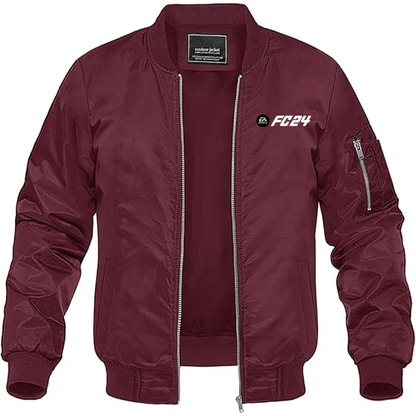 MAGNIVIT Men's EA Sports FC 24  Lightweight Bomber Jacket Windbreaker Casual Fall Spring Outdoor Coat