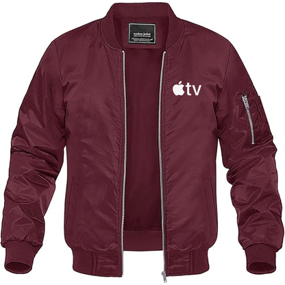 MAGNIVIT Men's  Apple TV  Lightweight Bomber Jacket Windbreaker Casual Fall Spring Outdoor Coat