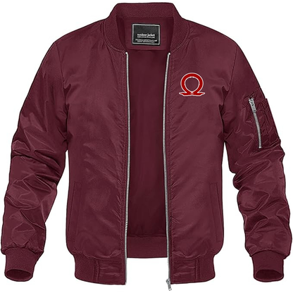 MAGNIVIT Men's God Of War Lightweight Bomber Jacket Windbreaker Casual Fall Spring Outdoor Coat