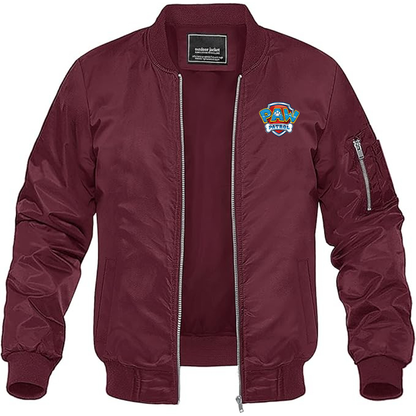 MAGNIVIT Men's Paw Patrol Lightweight Bomber Jacket Windbreaker Casual Fall Spring Outdoor Coat