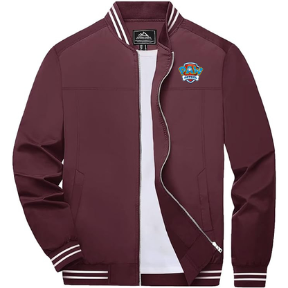 Men's Paw Patrol  Boladeci  Bomber Jackets Lightweight Water Resistant Breathable Spring Fall Full Zip Thin Windbreaker Light Jackets
