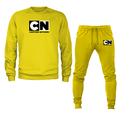 Men's Cartoon Network Crewneck Sweatshirt Joggers Set