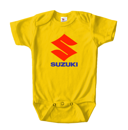Suzuki Bike Motorcycle Baby Romper Onesie