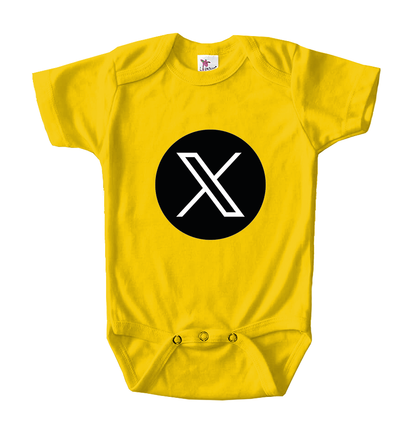 Twitter X Baby Romper Onesie