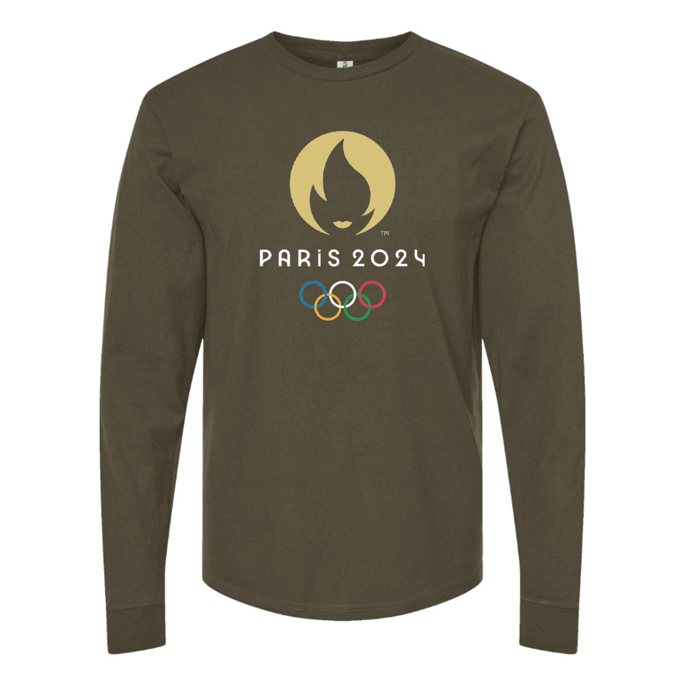 Men's New Olympics 2024 Paris Logo Long sleeves T-Shirt