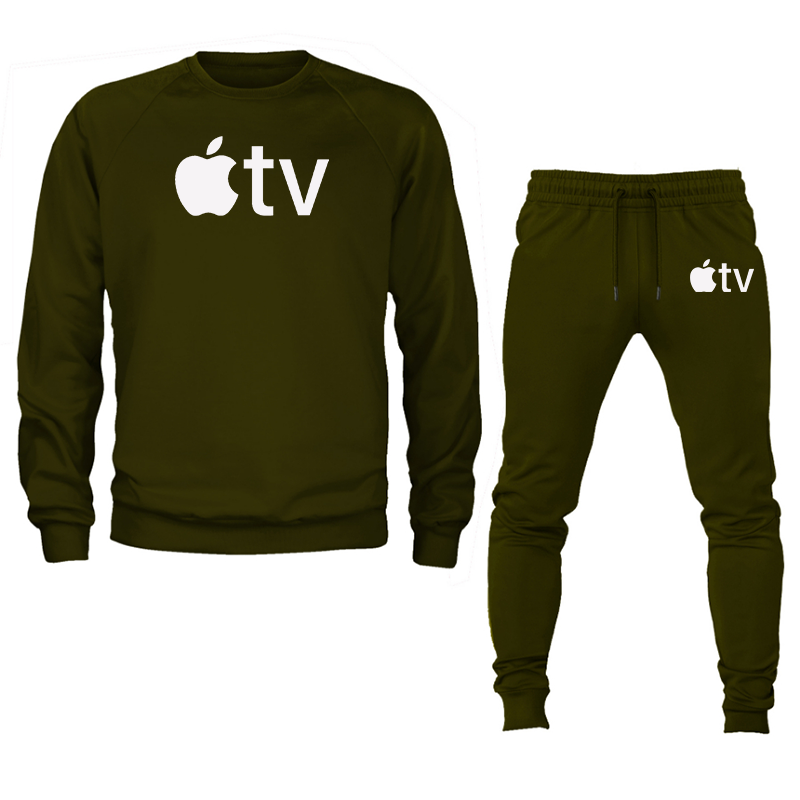 Men's Apple TV  Crewneck Sweatshirt Joggers Set