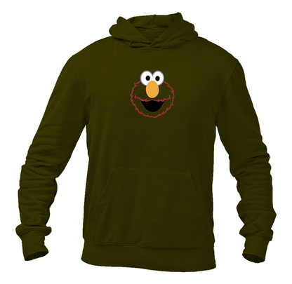 Men's Sesame Street Elmo Face Pullover  Hoodie
