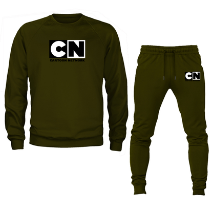 Men's Cartoon Network Crewneck Sweatshirt Joggers Set