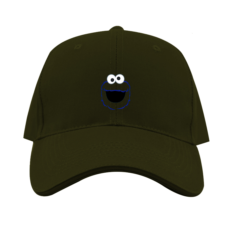 Sesame Street Cookie Monster face Dad Baseball Cap Hat