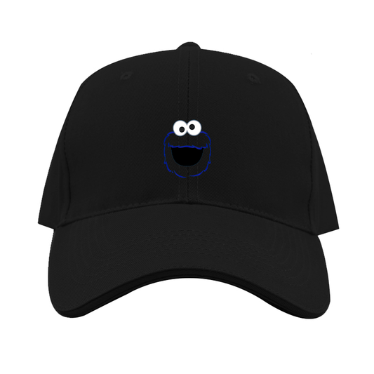 Sesame Street Cookie Monster face Dad Baseball Cap Hat