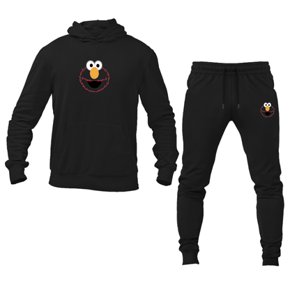 Unisex Sesame Street Elmo Face Hoodie and Joggers set