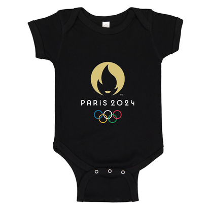 New Olympics 2024 Paris Logo  Baby Romper Onesie