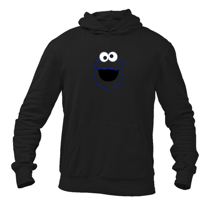 Men's Sesame Street Cookie Monster face Pullover  Hoodie