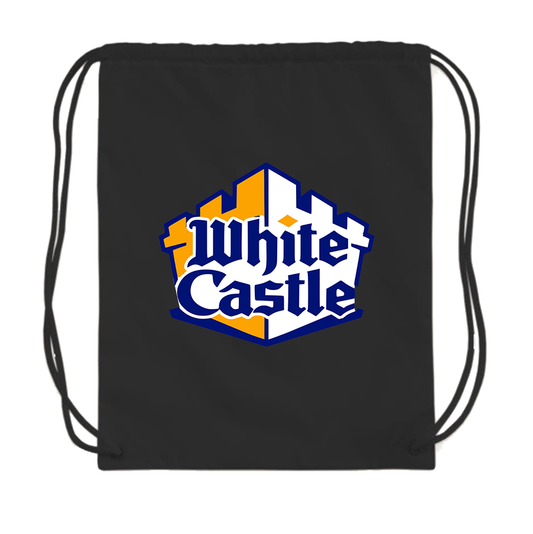 White Castle Drawstring Bag