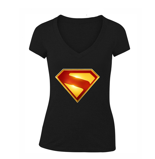 Women's Superman 2025 V Neck T-Shirt