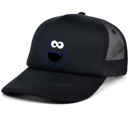 Sesame Street Cookie Monster face Dad Trucker Hat