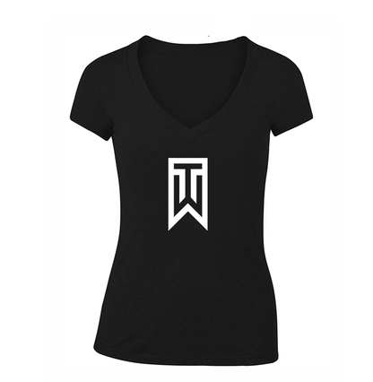 Women's  Tiger Woods V Neck T-Shirt