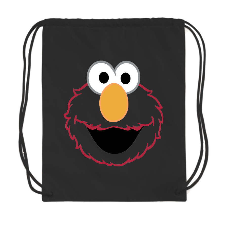 Sesame Street Elmo Face Drawstring Bag