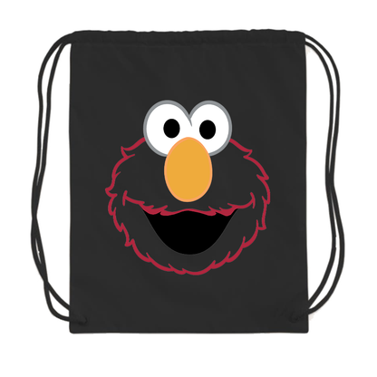 Sesame Street Elmo Face Drawstring Bag