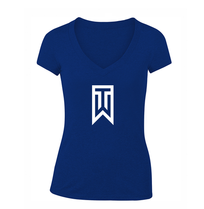 Women's  Tiger Woods V Neck T-Shirt
