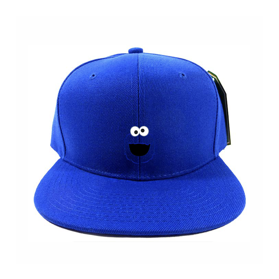Sesame Street Cookie Monster face Snapback Hat