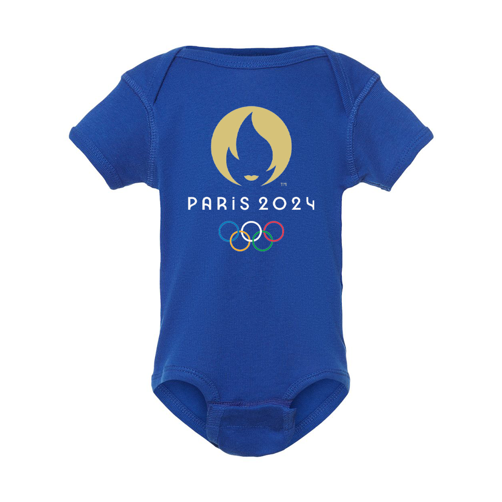 New Olympics 2024 Paris Logo  Baby Romper Onesie