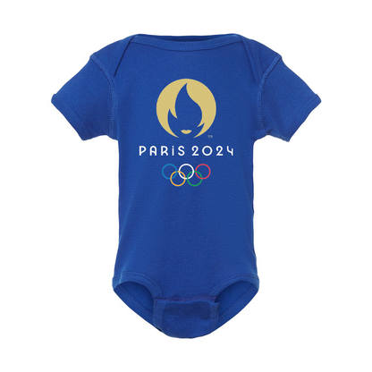 New Olympics 2024 Paris Logo  Baby Romper Onesie