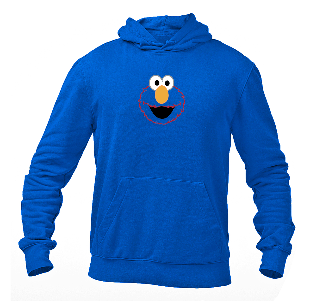 Men's Sesame Street Elmo Face Pullover  Hoodie
