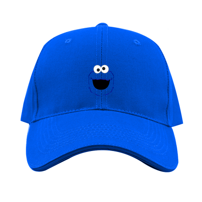 Sesame Street Cookie Monster face Dad Baseball Cap Hat