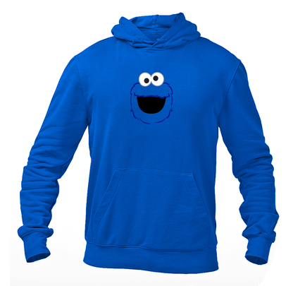 Men's Sesame Street Cookie Monster face Pullover  Hoodie
