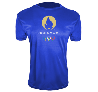 Men's New Olympics 2024 Paris Logo Polyester T-Shirts