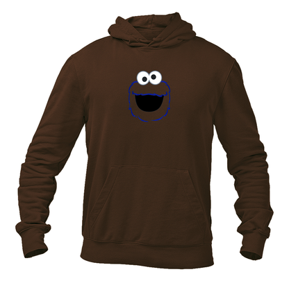 Men's Sesame Street Cookie Monster face Pullover  Hoodie