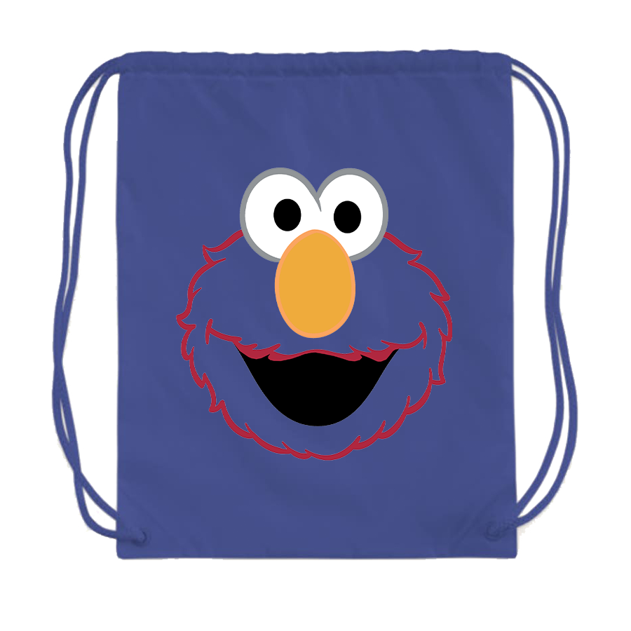 Sesame Street Elmo Face Drawstring Bag