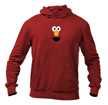 Men's Sesame Street Elmo Face Pullover  Hoodie