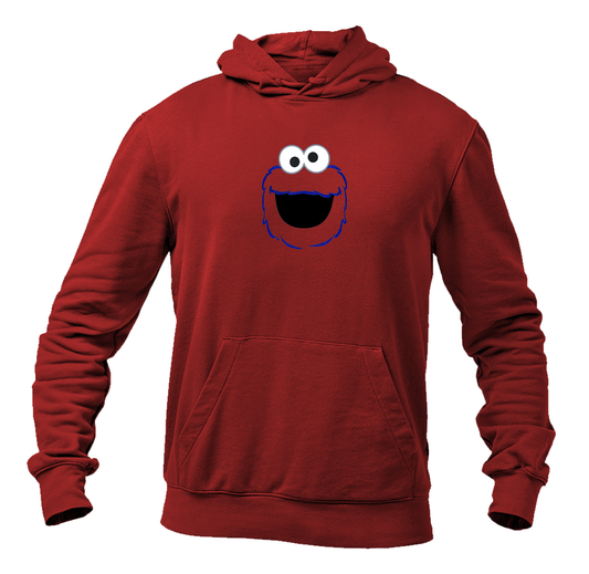 Men's Sesame Street Cookie Monster face Pullover  Hoodie