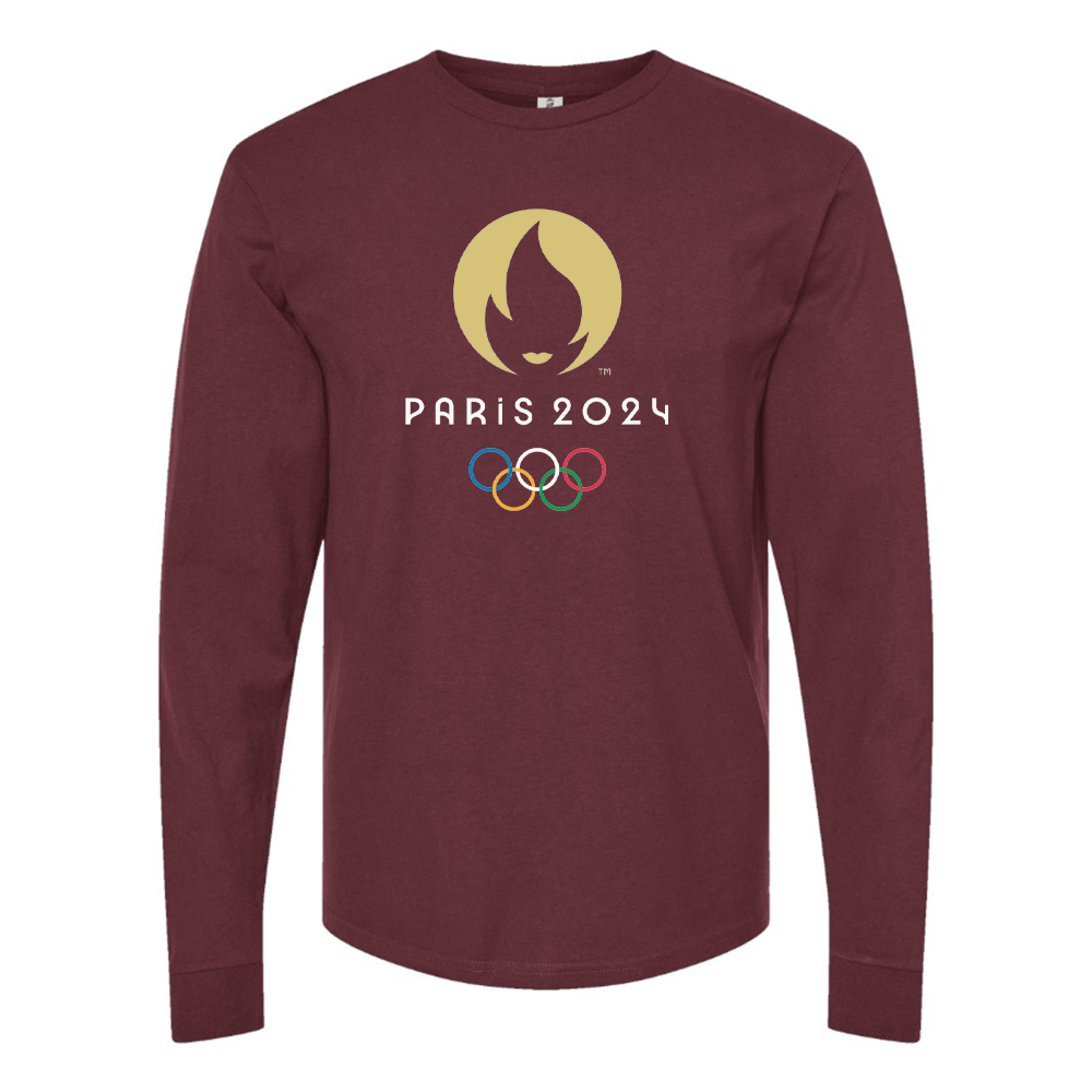 Men's New Olympics 2024 Paris Logo Long sleeves T-Shirt