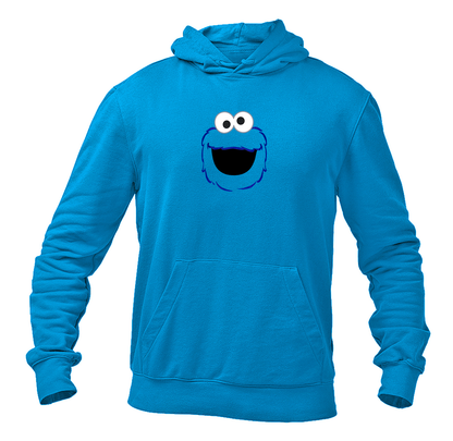 Men's Sesame Street Cookie Monster face Pullover  Hoodie