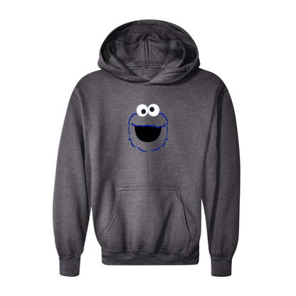 Youth Sesame Street Cookie Monster face Pullover Hoodie