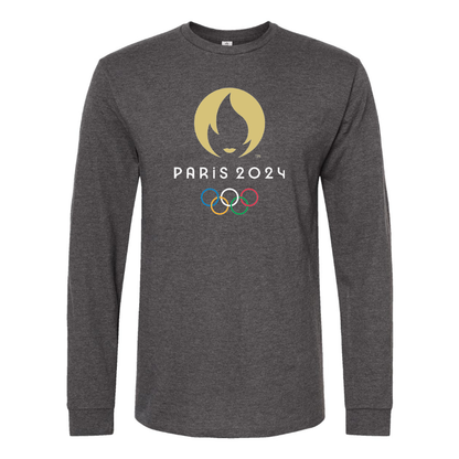 Men's New Olympics 2024 Paris Logo Long sleeves T-Shirt